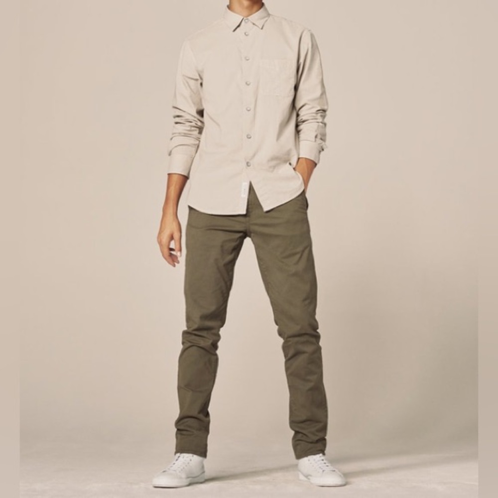 Rag & Bone Men's Fit 1 Chino Pants Army Green Size 30